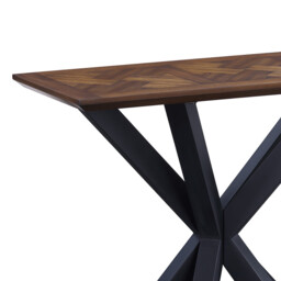 Console Table Nevada Parquet Walnut/Black - thumbnail 3