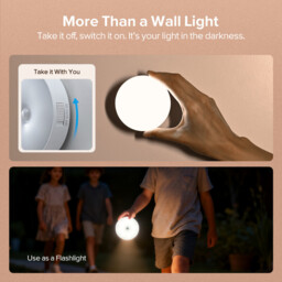 VIVREAL 3 Packs Motion Sensor Lights Indoor Rechargeable Wireless Wall Light LED Stair Night Lights Lamps with Auto/On/Off, New Year Sale , Top gift picks - thumbnail 7