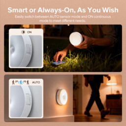 VIVREAL 3 Packs Motion Sensor Lights Indoor Rechargeable Wireless Wall Light LED Stair Night Lights Lamps with Auto/On/Off, New Year Sale , Top gift picks - thumbnail 4