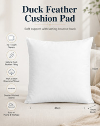 Riva Home Cushion Pad Duck Feather 45x45cm - thumbnail 2