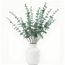 Wei‘s Moment 24pcs Eucalyptus Stems Artificial Eucalyptus Leaves Stems Real Grey Green Touch Leaf Branches for Home Office Flowers Bouquet Centerpiece Wedding Decoration - thumbnail 4