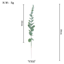 Wei‘s Moment 24pcs Eucalyptus Stems Artificial Eucalyptus Leaves Stems Real Grey Green Touch Leaf Branches for Home Office Flowers Bouquet Centerpiece Wedding Decoration - thumbnail 2