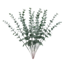 Wei‘s Moment 24pcs Eucalyptus Stems Artificial Eucalyptus Leaves Stems Real Grey Green Touch Leaf Branches for Home Office Flowers Bouquet Centerpiece Wedding Decoration - thumbnail 3