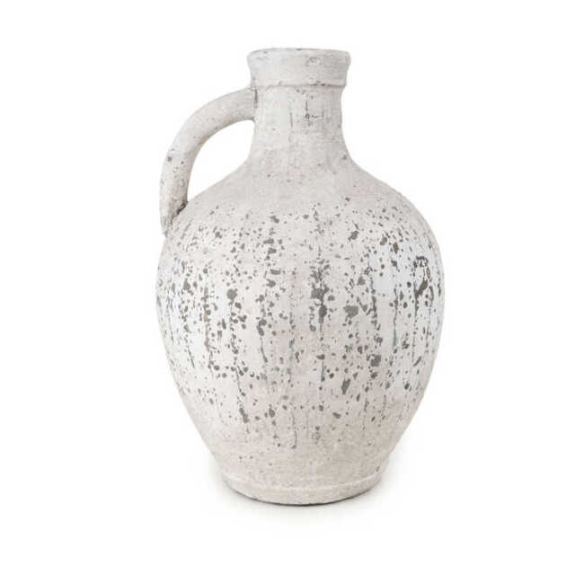 Candlelight Vase Bottle Rustic Terracotta Stone Effect H:28cm - image 1