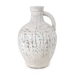Candlelight Vase Bottle Rustic Terracotta Stone Effect H:28cm - thumbnail 2