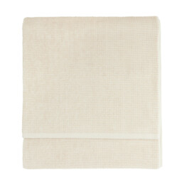 Yard Bath Towel Hebden Waffle Stone 70x130cm - thumbnail 3