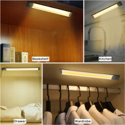 Motion sensor night light, 36 Epistar 4014 SMD LEDs, 400 lumens, Clap control, USB rechargeable, Suitable for bedroom/baby room/closet - thumbnail 1