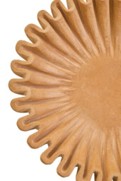 Fifty Five South Decorative Bowl Savio Fluted Marble Ochre Small - thumbnail 2
