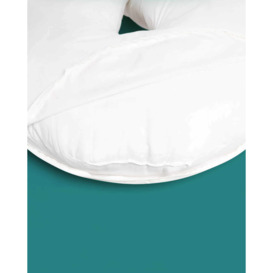 U-Shaped Pregnancy Pillowcase - White