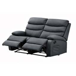 2 Seater Manual Recliner Sofa, Dark Grey