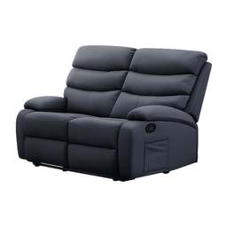 2 Seater Manual Recliner Sofa, Dark Grey - thumbnail 2