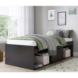 Single Open Niche Cabin Bed, Black - thumbnail 4