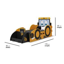 Joey JCB Toddler Bed, Orange - thumbnail 4