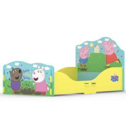 Peppa Pig Toddler Bed, Blue/Yellow - thumbnail 1