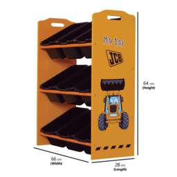 JCB 9 Bin Storage Unit, Orange - thumbnail 4