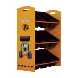 JCB 9 Bin Storage Unit, Orange - thumbnail 3