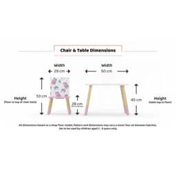 Peppa Pig Table & Chair Set, Pattern - thumbnail 4