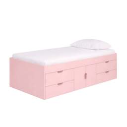Multi Drawer Single 3ft Cabin Bed Frame, Pink - thumbnail 1