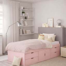 Multi Drawer Single 3ft Cabin Bed Frame, Pink - thumbnail 3