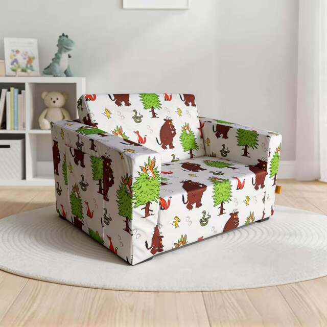 Gruffalo Fold Out Lounger Chair  - Convertible Kids Foam Chair Bed - image 1