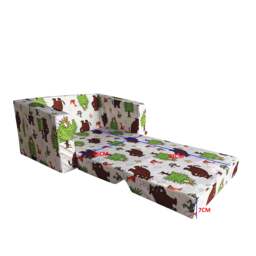 Gruffalo Fold Out Lounger Chair  - Convertible Kids Foam Chair Bed - thumbnail 4