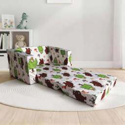 Gruffalo Fold Out Lounger Chair  - Convertible Kids Foam Chair Bed - thumbnail 2