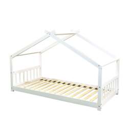 Jinsen Single Cottage Bed, White - thumbnail 3