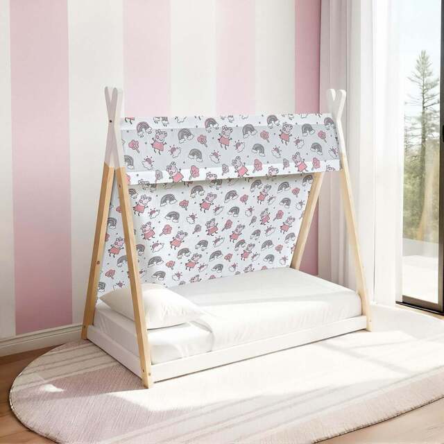 Peppa Pig Toddler House Bed, White - image 1