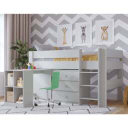 3 Drawer Chest, Grey - thumbnail 3