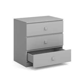 3 Drawer Chest, Grey - thumbnail 2