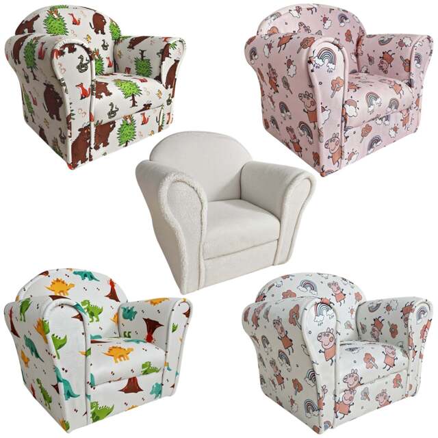 The Gruffalo, Peppa Pig, Dinosaur, White Themed Mini Armchairs - image 1