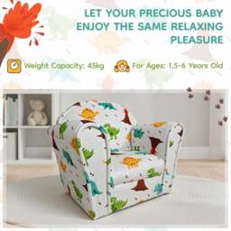 The Gruffalo, Peppa Pig, Dinosaur, White Themed Mini Armchairs - thumbnail 3