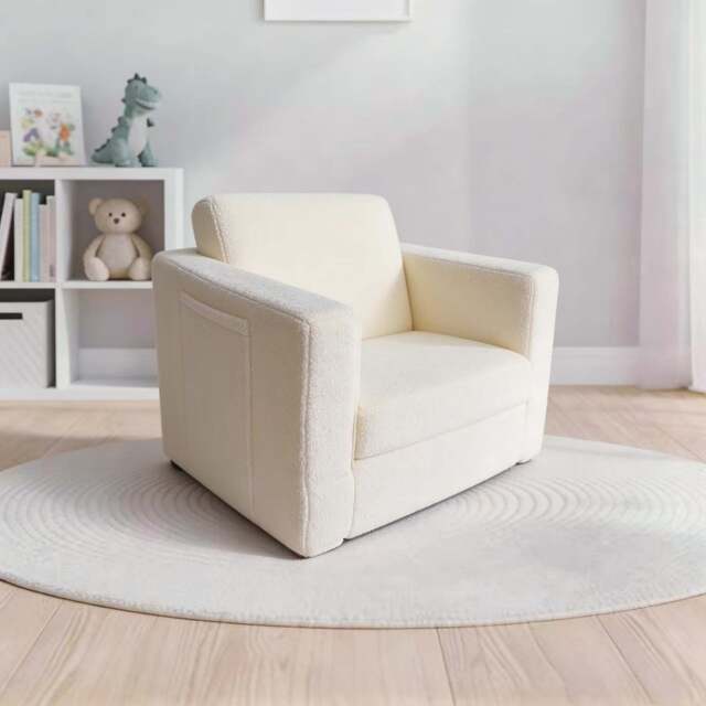 Lamb Fold Out Lounger Chair - Convertible Kids Lambs Chair Bed - image 1