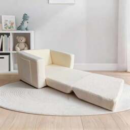 Lamb Fold Out Lounger Chair - Convertible Kids Lambs Chair Bed - thumbnail 2