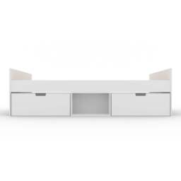 Flash Single Cabin Bed with 2 Drawers, White - thumbnail 2