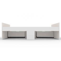 Flash Single Cabin Bed with 2 Drawers, White - thumbnail 3
