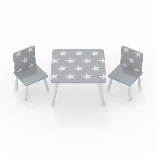 Star Table & Chair Set, Grey - image 1