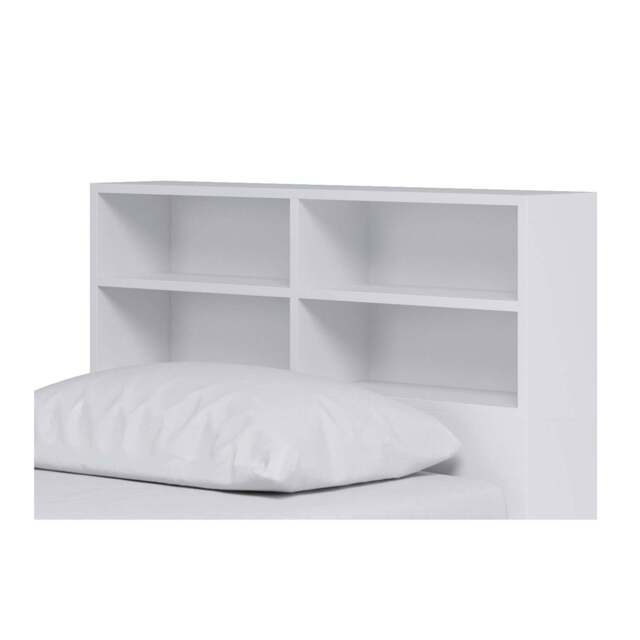 Bookcase Headboard Attachment, White - image 1