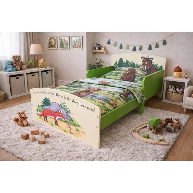 Gruffalo Kids Toddler Bed Frame with Safety Rails