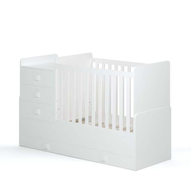 1200 Combi 4 in 1 Cotbed, White - image 1