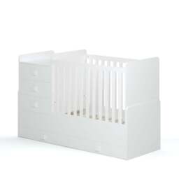 1200 Combi 4 in 1 Cotbed, White
