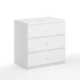 Single Mid Sleeper with Desk & Drawers Bundle, White - thumbnail 4