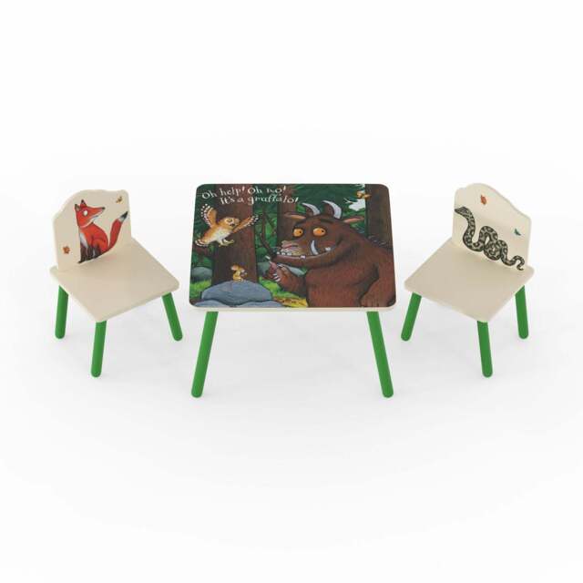Gruffalo Table & Chair Set, Green/Cream - image 1