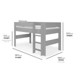 Single Mid Sleeper, Grey - thumbnail 4