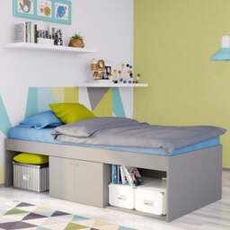 Single Open Niche Cabin Bed, Grey - thumbnail 3