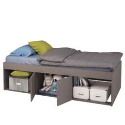 Single Open Niche Cabin Bed, Grey
