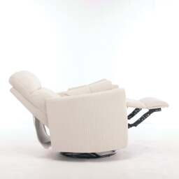 1 Seater Electric Recliner Chair, Beige - thumbnail 4