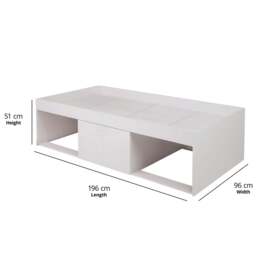 Single Open Niche Cabin Bed, White - thumbnail 3