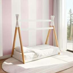 Jinsen Toddler House Bed, White