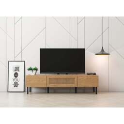 LV51 TV Cabinet, Mid Oak, 1.4m